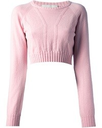 rosa kurzer Pullover von Louise Goldin