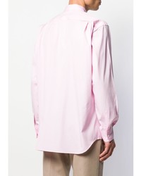 rosa Langarmhemd mit Flicken von Comme Des Garcons SHIRT