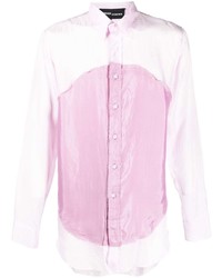 rosa Langarmhemd mit Flicken von Edward Cuming