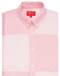 rosa Langarmhemd mit Flicken von Supreme