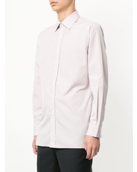 rosa Langarmhemd mit Karomuster von Gieves & Hawkes