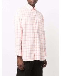 rosa Langarmhemd mit Karomuster von MACKINTOSH