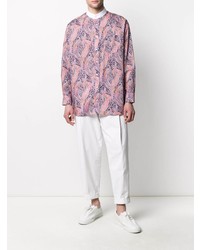 rosa Langarmhemd mit Paisley-Muster von MACKINTOSH