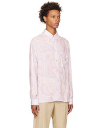 rosa Langarmhemd mit Paisley-Muster von Jacquemus