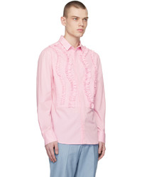 rosa Langarmhemd mit Rüschen von VIKTOR & ROLF MISTER MISTER