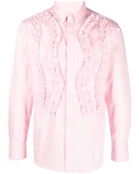 rosa Langarmhemd mit Rüschen von Viktor & Rolf
