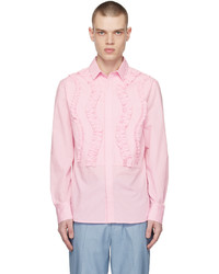 rosa Langarmhemd mit Rüschen von VIKTOR & ROLF MISTER MISTER