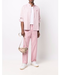 rosa Langarmhemd mit Vichy-Muster von Ami Paris