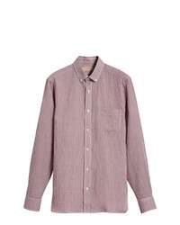 rosa Langarmhemd mit Vichy-Muster von Burberry