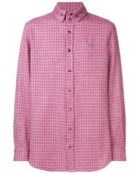 rosa Langarmhemd mit Vichy-Muster von Vivienne Westwood