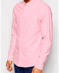 rosa Langarmhemd von Asos