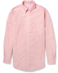 rosa Langarmhemd von Brooks Brothers