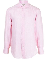 rosa Langarmhemd von Brunello Cucinelli