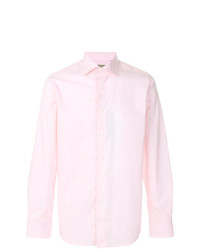 rosa Langarmhemd von Canali