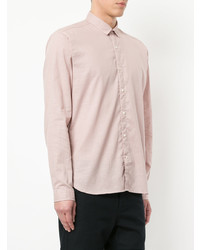 rosa Langarmhemd von Oliver Spencer