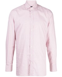 rosa Langarmhemd von Hackett