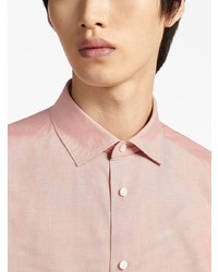 rosa Langarmhemd von Zegna