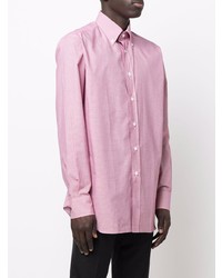 rosa Langarmhemd von Brioni