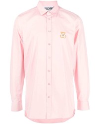 rosa Langarmhemd von Moschino