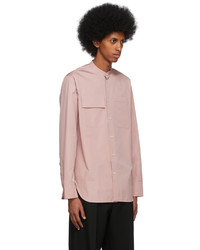 rosa Langarmhemd von Jil Sander