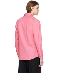 rosa Langarmhemd von Moschino