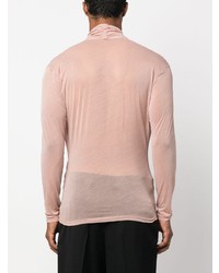 rosa Langarmhemd von Saint Laurent