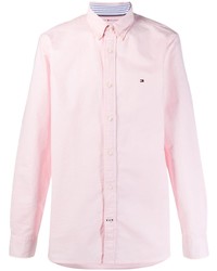 rosa Langarmhemd von Tommy Hilfiger