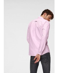 rosa Langarmhemd von Tommy Jeans