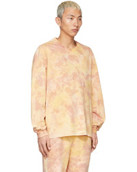 rosa Mit Batikmuster Langarmshirt von Doublet