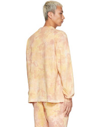 rosa Mit Batikmuster Langarmshirt von Doublet