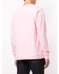 rosa Langarmshirt von A Bathing Ape