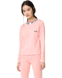 rosa Langarmshirt von Moschino