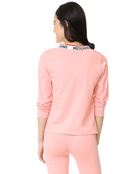 rosa Langarmshirt von Moschino