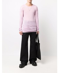 rosa Langarmshirt von Rick Owens