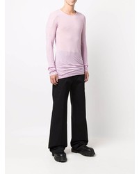 rosa Langarmshirt von Rick Owens