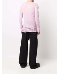 rosa Langarmshirt von Rick Owens