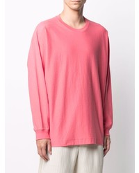 rosa Langarmshirt von Homme Plissé Issey Miyake