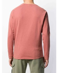 rosa Langarmshirt von Stone Island