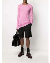 rosa Langarmshirt von Rick Owens