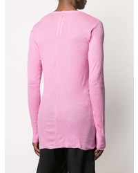 rosa Langarmshirt von Rick Owens