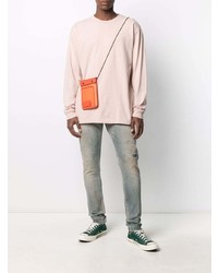 rosa Langarmshirt von John Elliott