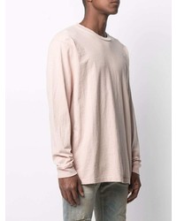 rosa Langarmshirt von John Elliott