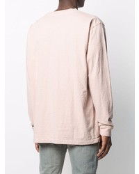 rosa Langarmshirt von John Elliott