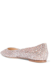 rosa Leder Ballerinas von Jimmy Choo