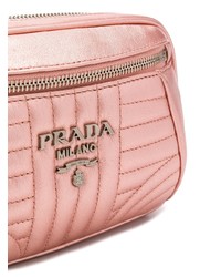 rosa Leder Bauchtasche von Prada