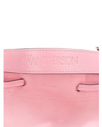 rosa Leder Beuteltasche von JW Anderson
