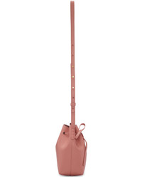 rosa Leder Beuteltasche von Mansur Gavriel