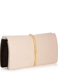 rosa Leder Clutch von Nina Ricci