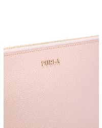 rosa Leder Clutch von Furla