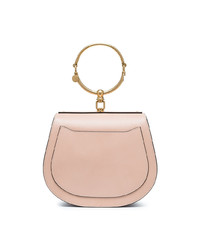 rosa Leder Clutch von Chloé